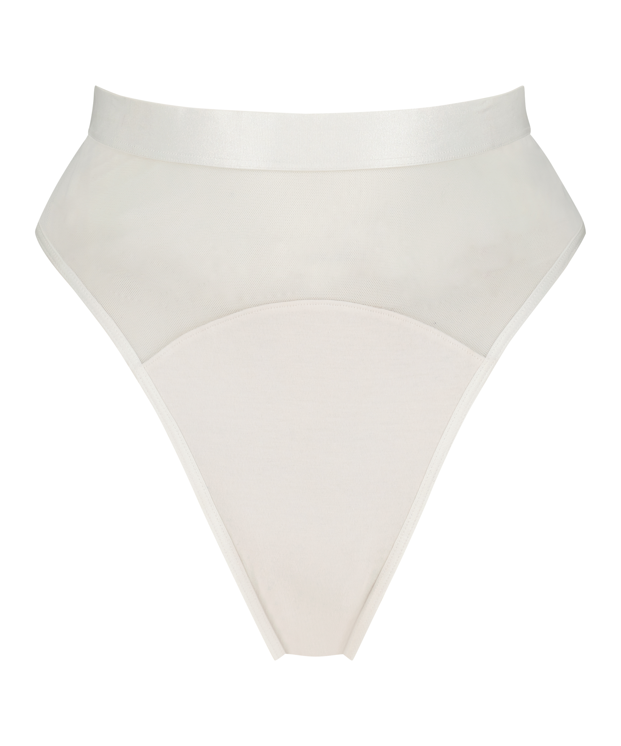 Brasiliansk trusse med h&oslash;j udsk&aelig;ring Vibing, hvid, main