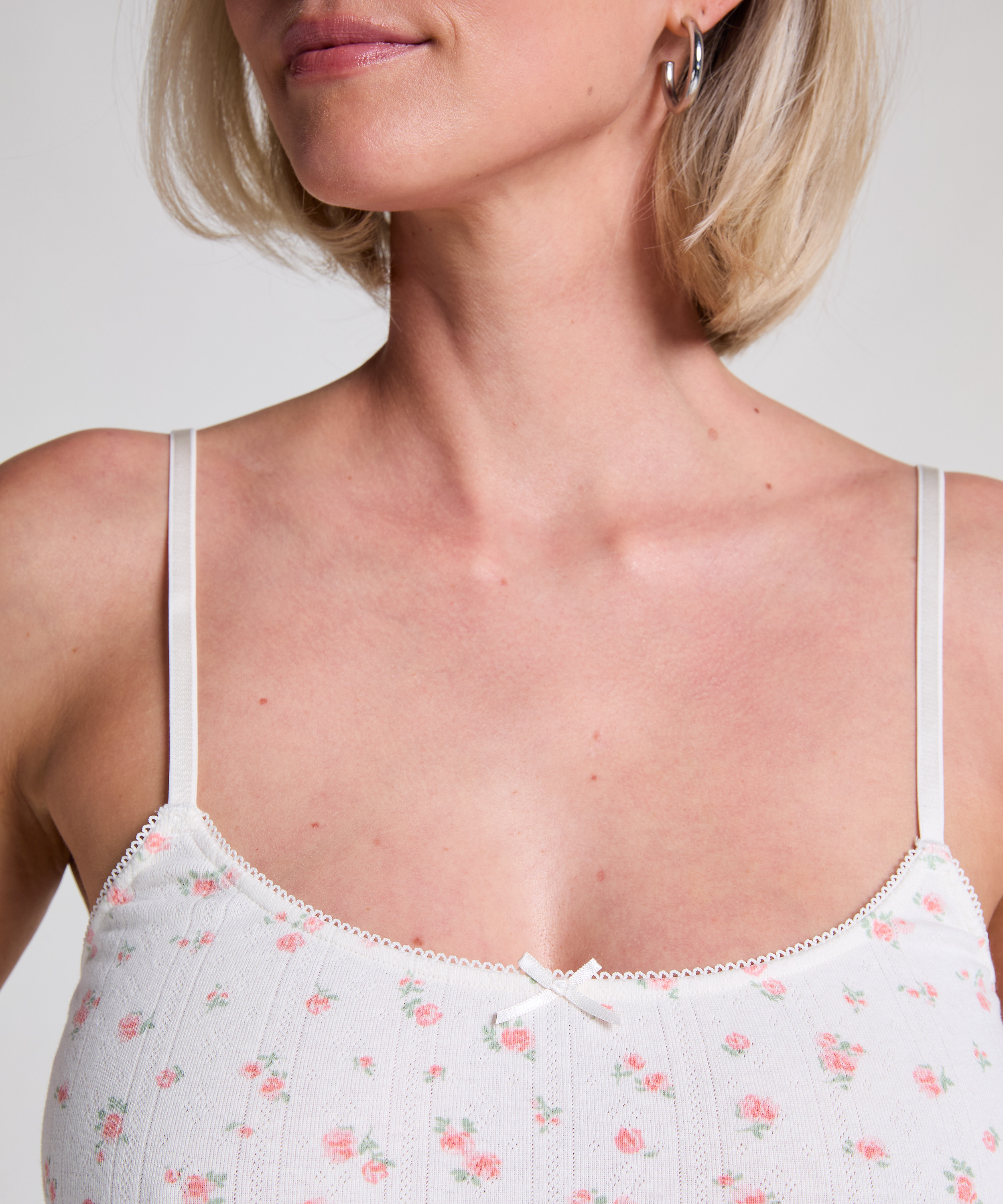 Pointelle underkjole, hvid, main