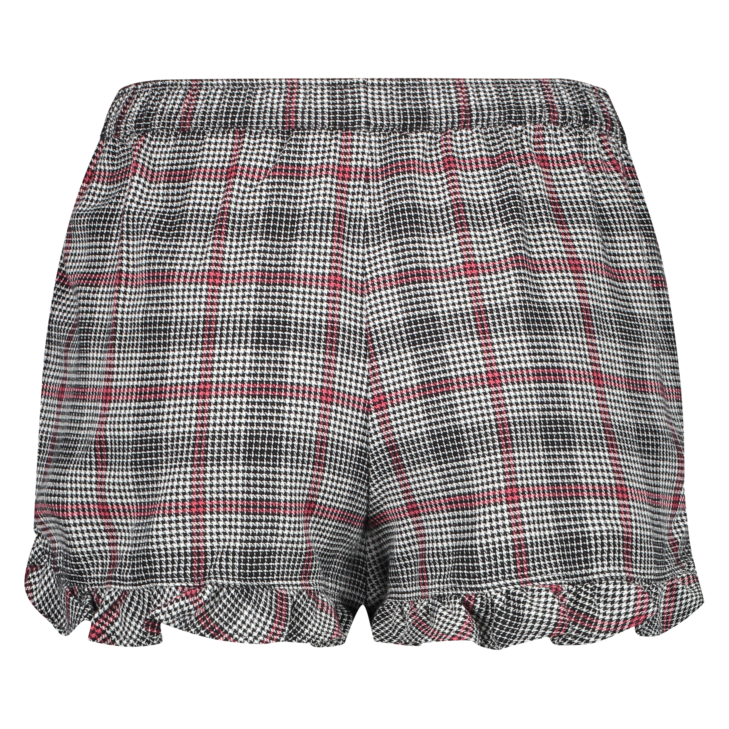 Pyjamasshorts Twill Check, Grå, main
