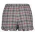 Pyjamasshorts Twill Check, Grå