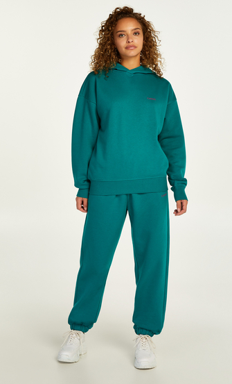 Sweat-hættetrøje i overstørrelse, grøn