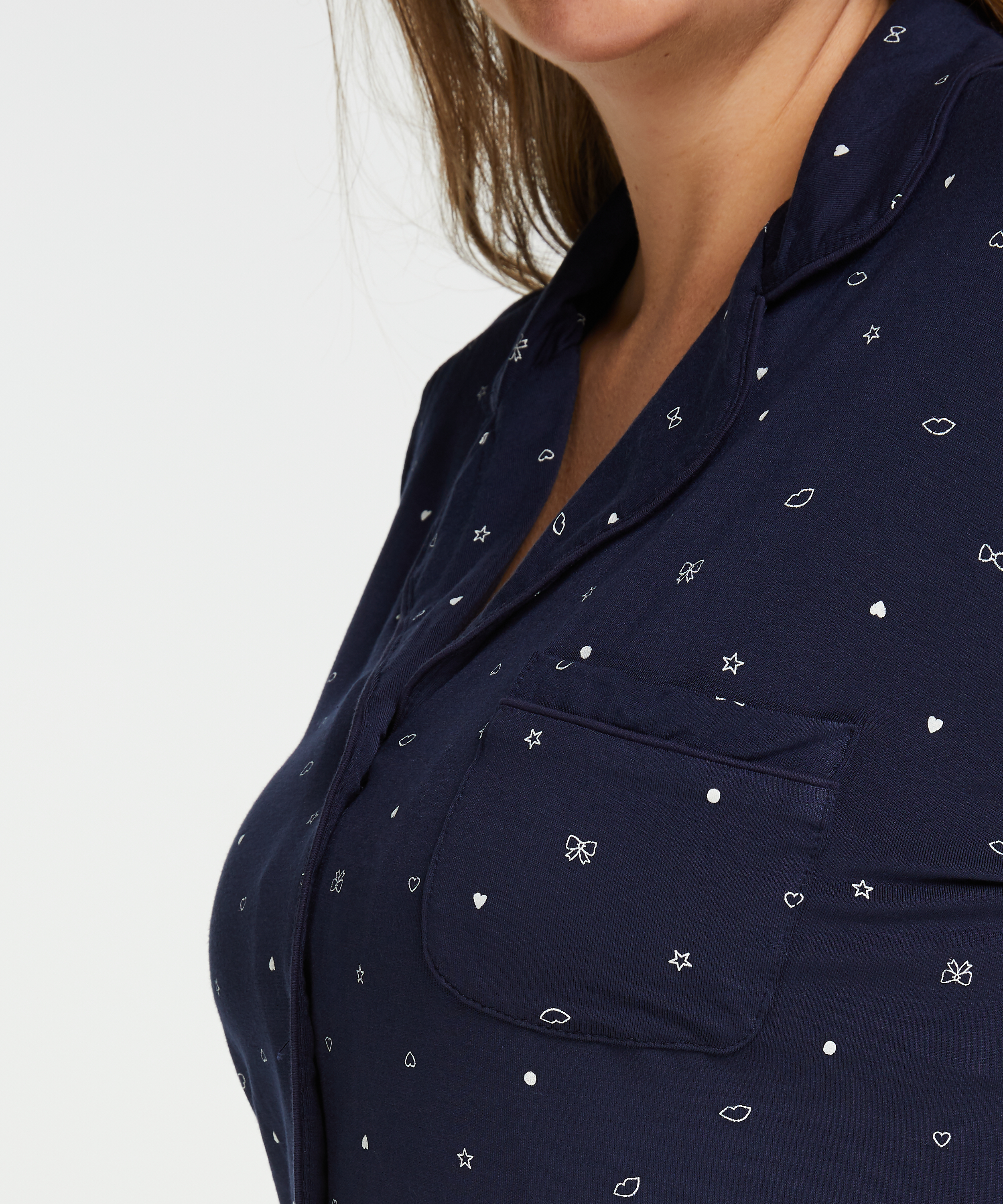 Langt pyjamassæt, Blå, main