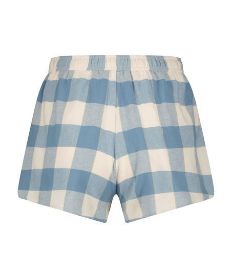 Short Twill Check, Blå
