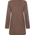 Langærmet jerseyskjortekjole Essential, Brun