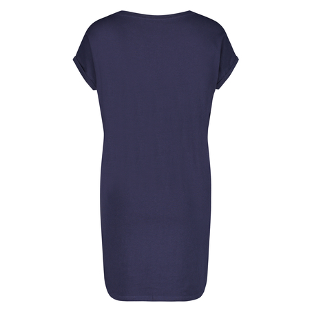 Natskjorte rund hals, Bl&aring;