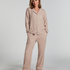 Pyjamastop Flonel Essentials, Beige