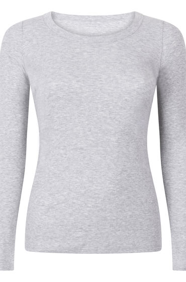 Hunkemöller Pyjamatop Bomuld Grå