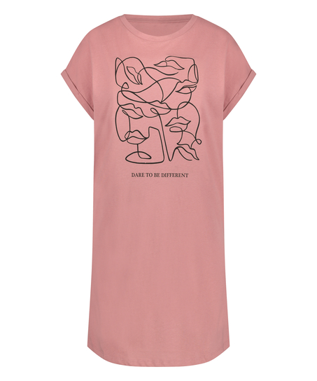 Natskjorte rund hals, Lyser&oslash;d