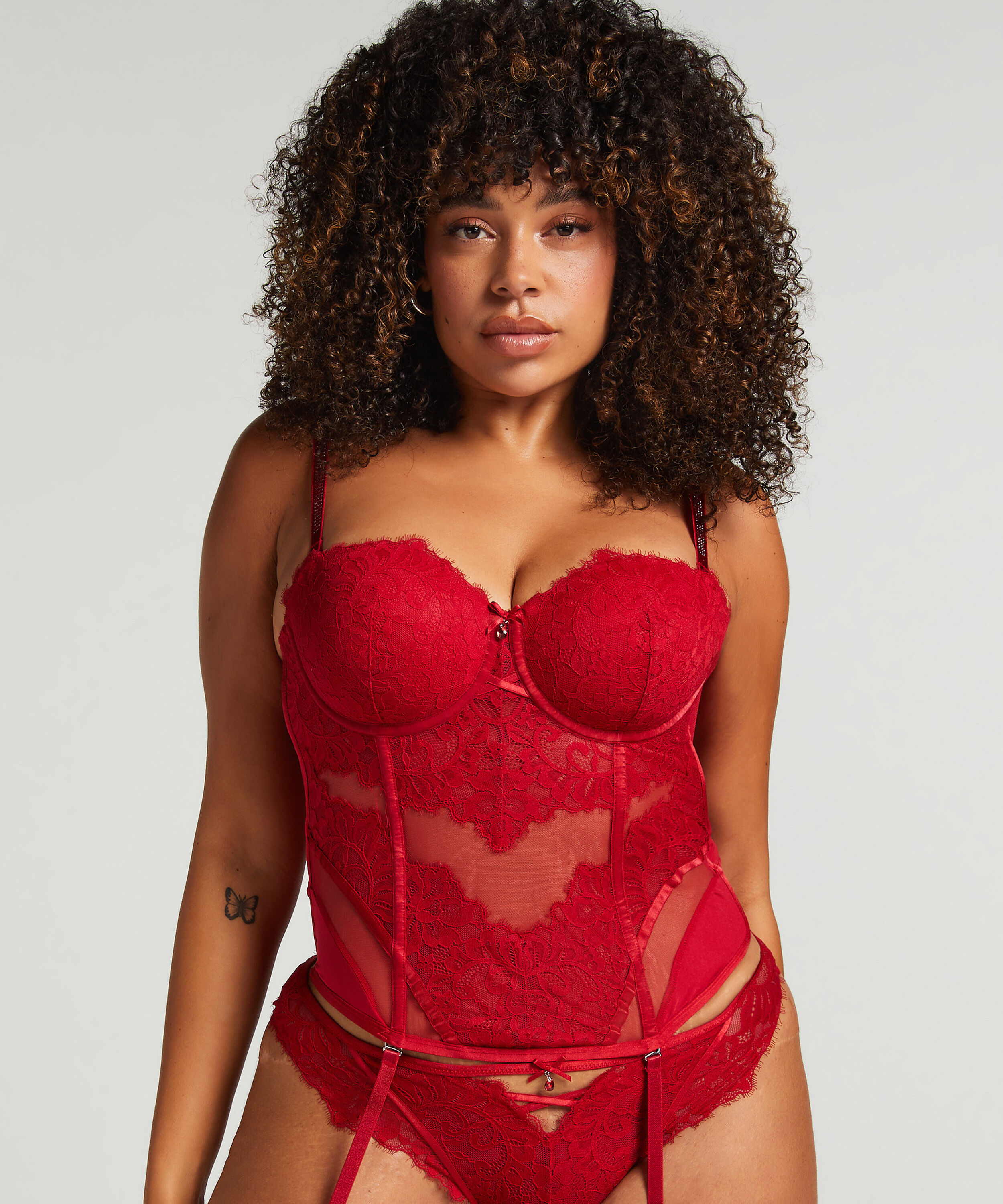 Bustier Charlotta, Rød