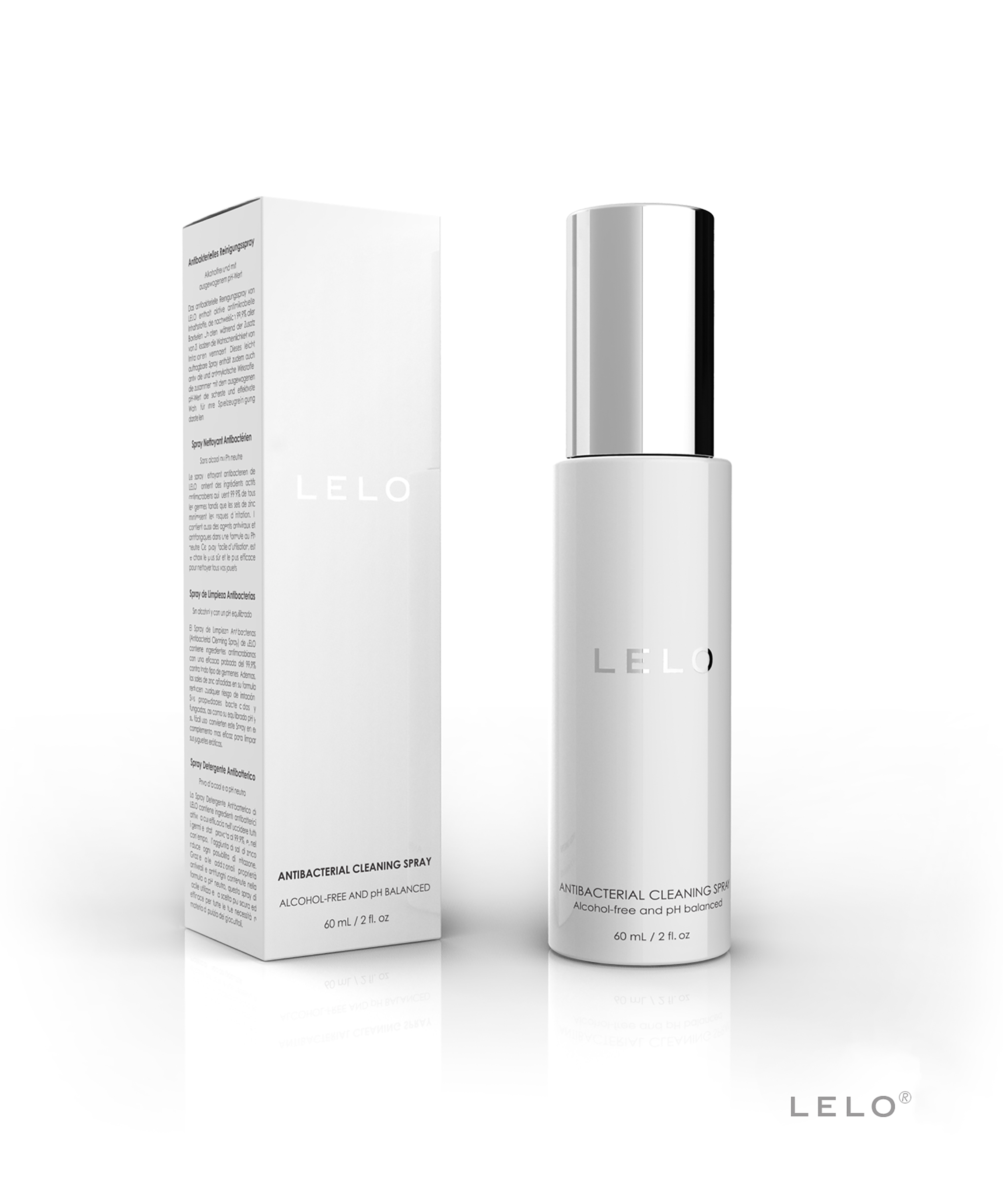 LELO Premium rensespray 60 ML, hvid, main
