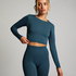 HKMX sømløs sports crop top, Grøn