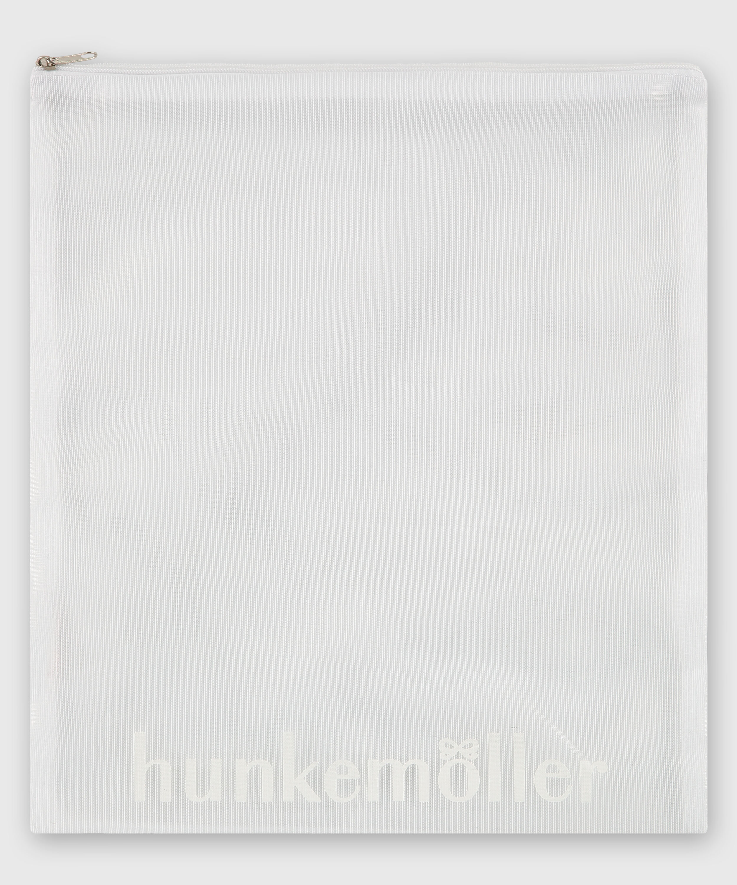 Vaskepose lynl&aring;s, Hvid