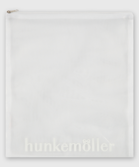 Vaskepose lynlås, Hvid