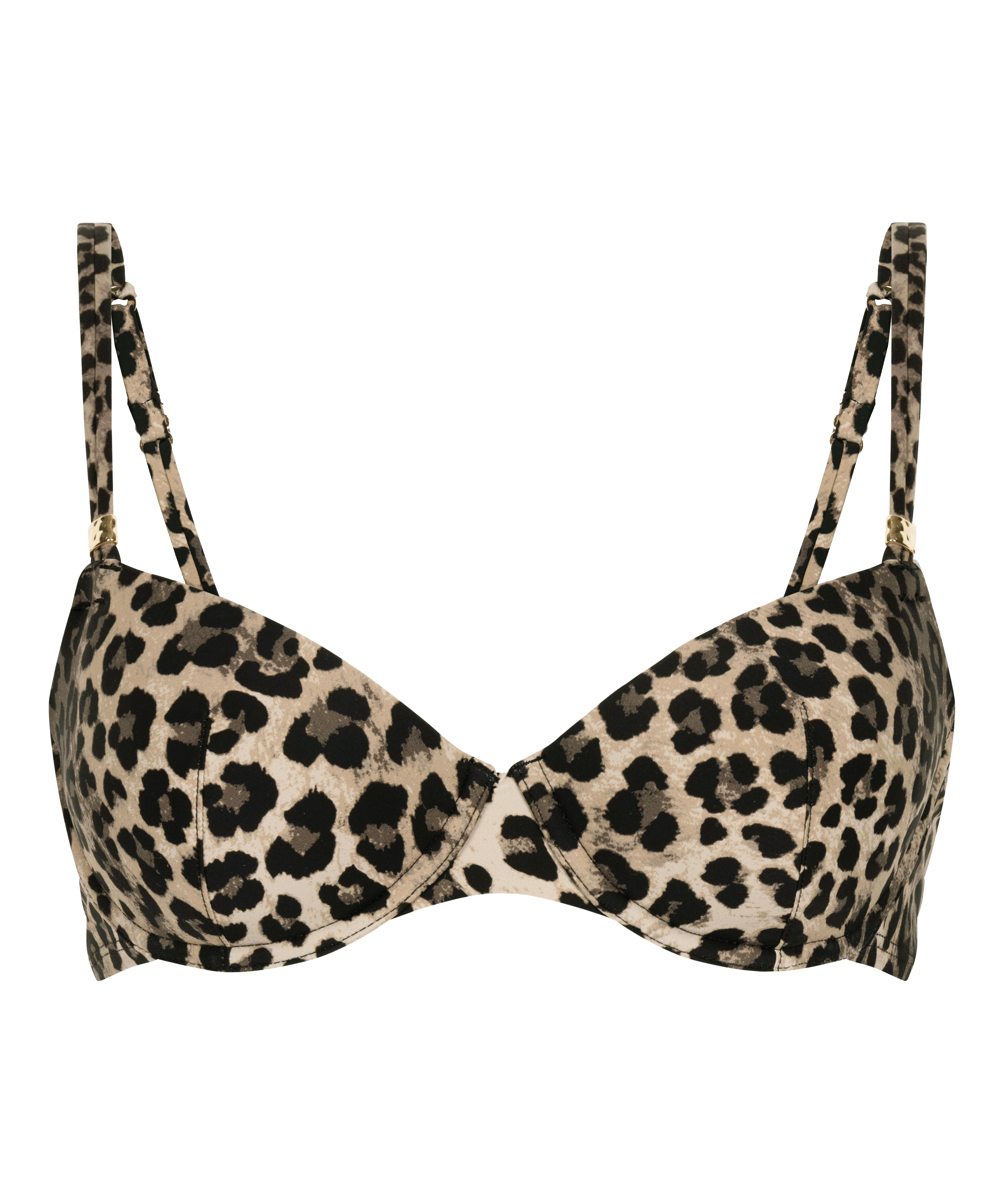 Formstøbt bikinitop med bøjle Animalia, Brun, main