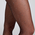 Strømpebukser Fishnet Rhinestone, Sort