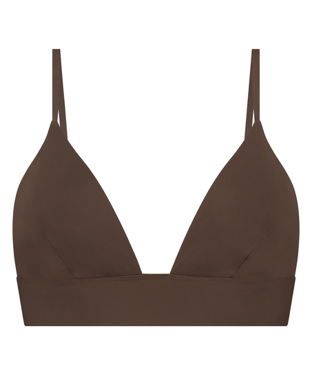 Smooth Triangle Bralette, Brun