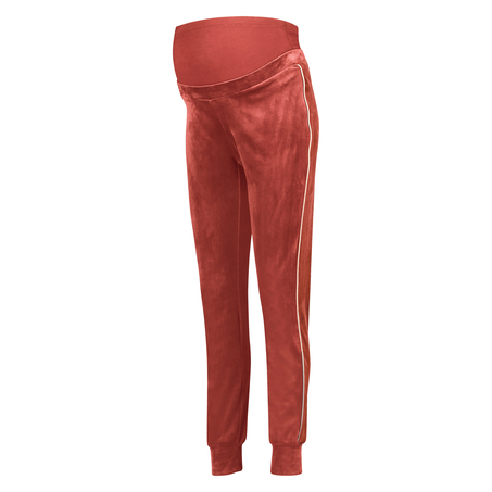 Velourjoggingbukser til gravide, pink