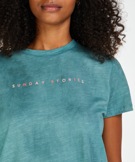 Kort&aelig;rmet pyjamastop, Gr&oslash;n