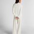 Pyjama Top Loose Pointelle, Hvid