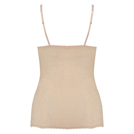 Lace tanktop, Beige