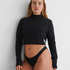 Crop top Lia HKM x NA-KD, Sort
