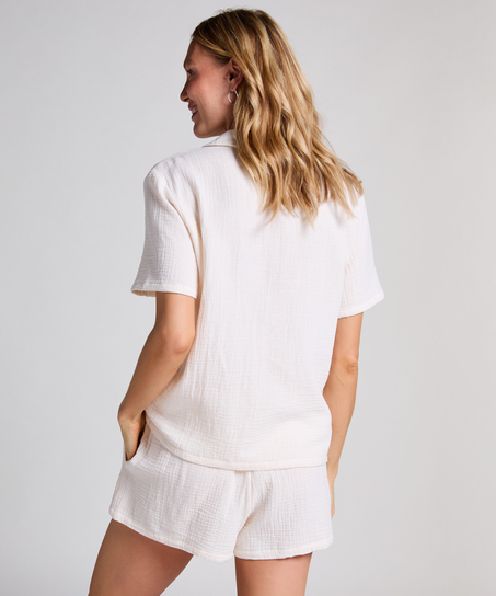 Muslin shorts, Hvid