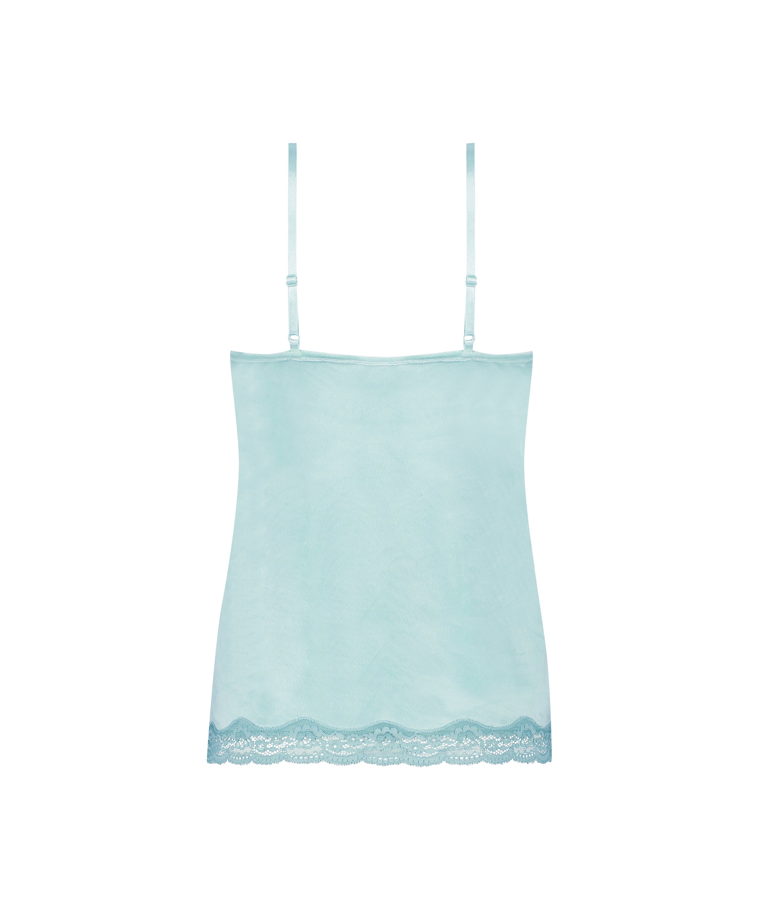 Cami top Velours Lace, Grøn, main