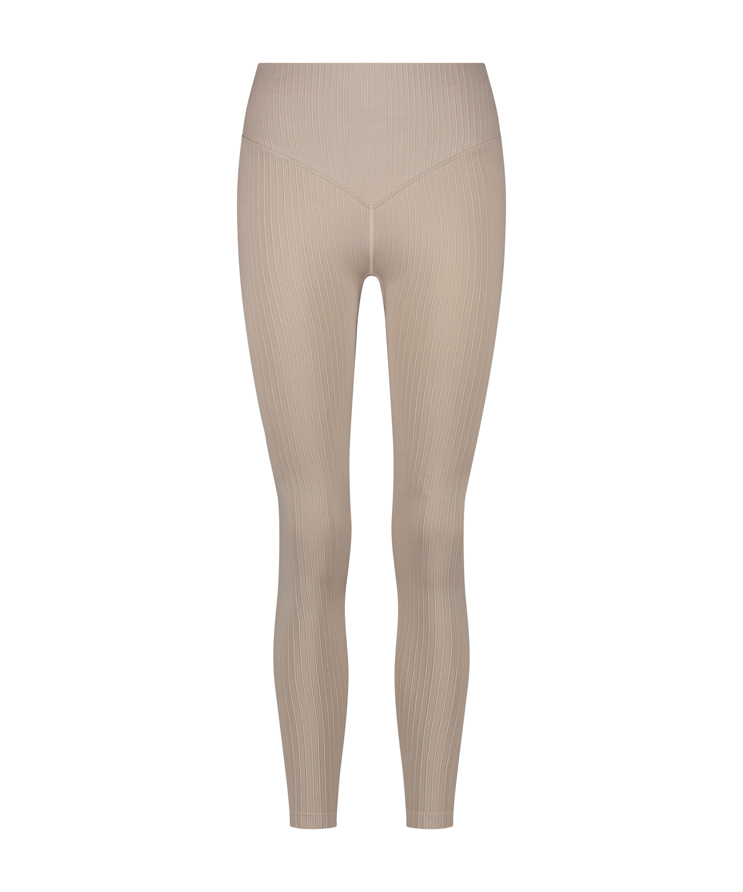 HKMX High waisted sømløse sportsleggings, Beige, main