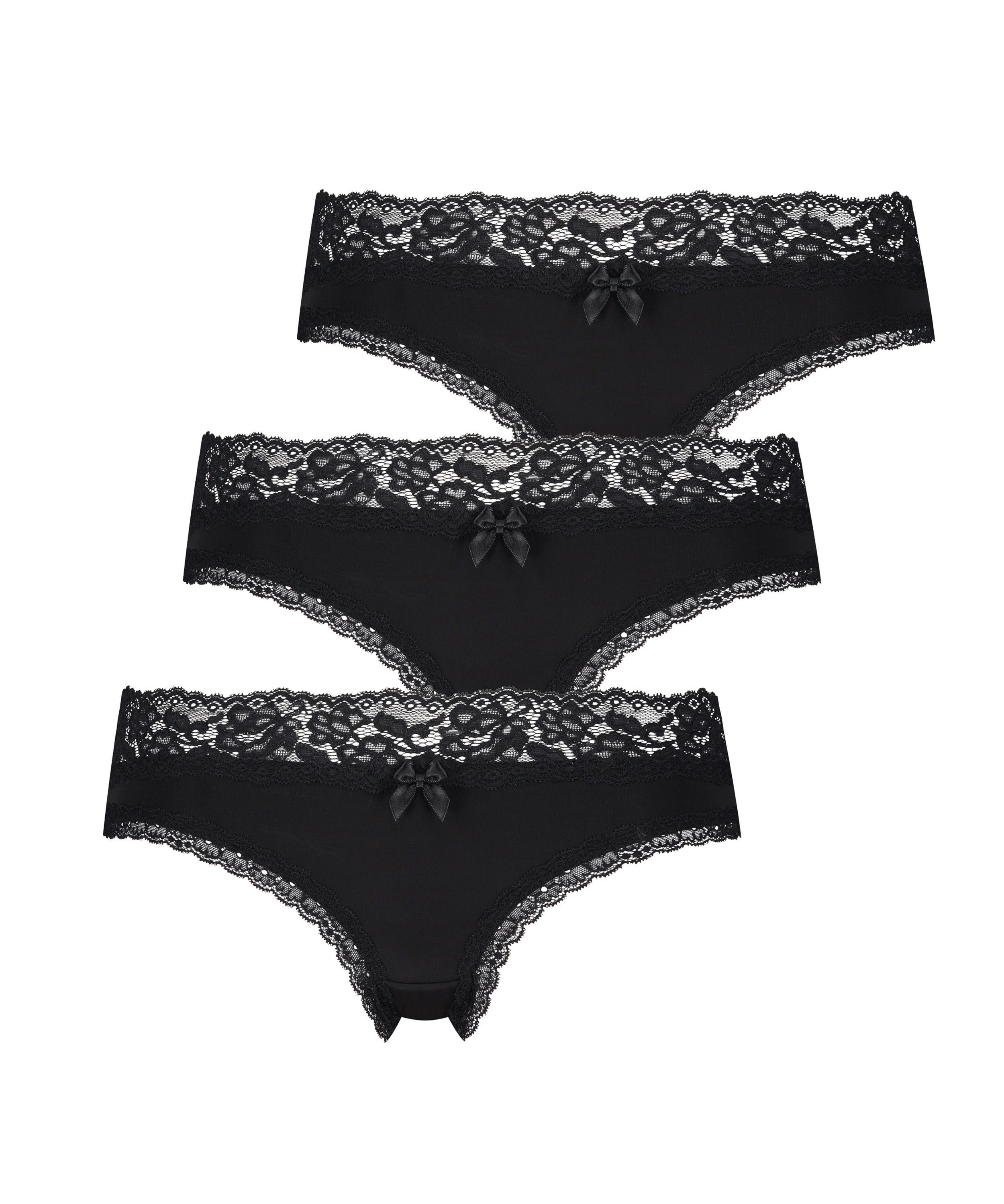 3-pak brasiliansk hipster Dakota, sort, main