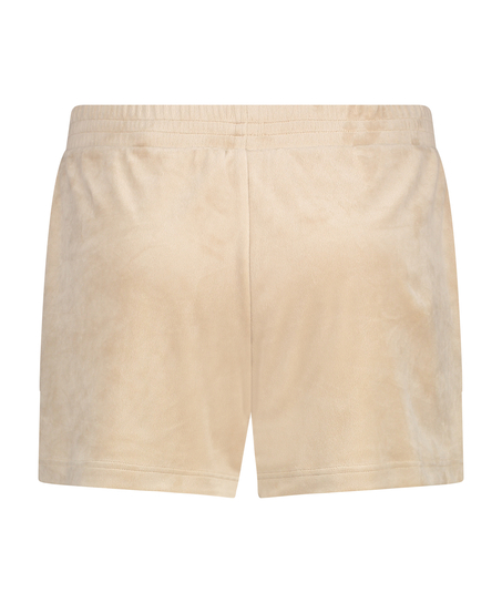 Fl&oslash;jlsshorts med lomme, Beige