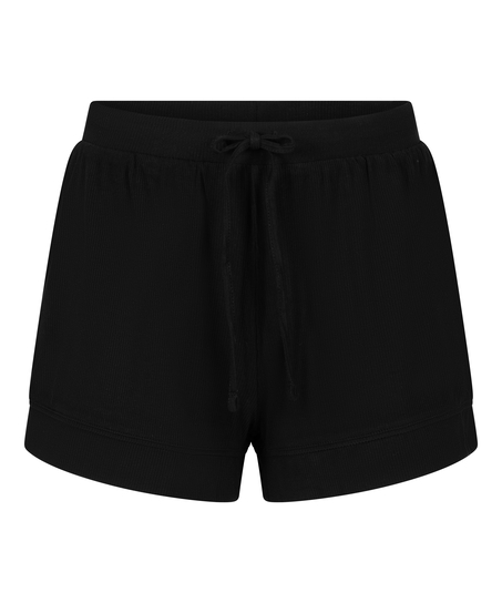 Short Jersey Rib Essential, sort