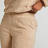 Joggingbukser Fleece Snuggle, Beige