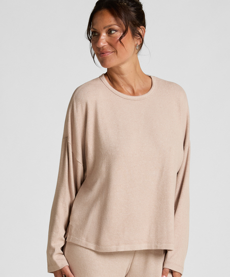 Pyjamastop Jersey, Beige