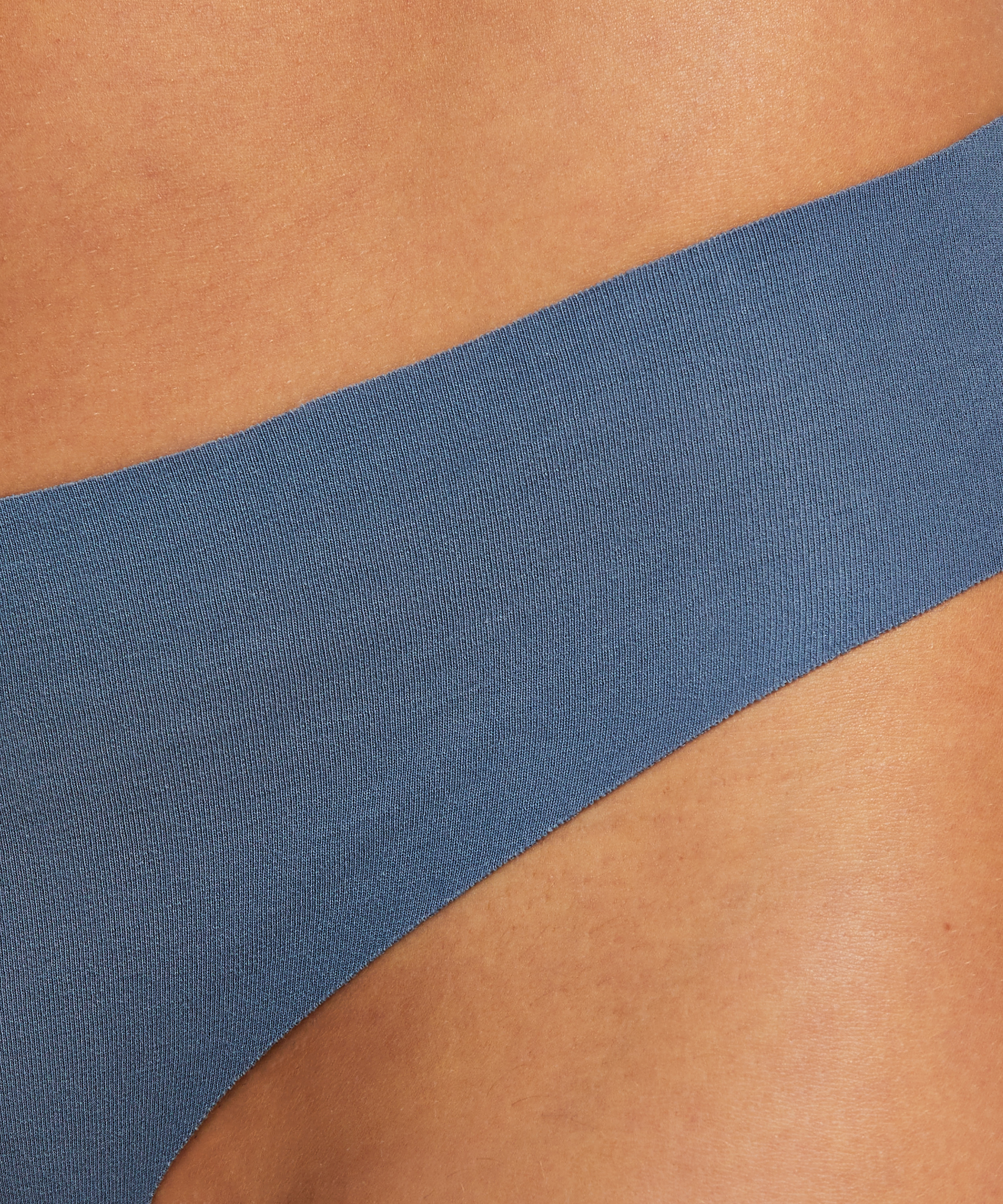 Invisible brasiliansk trusse bomuld, blå, main