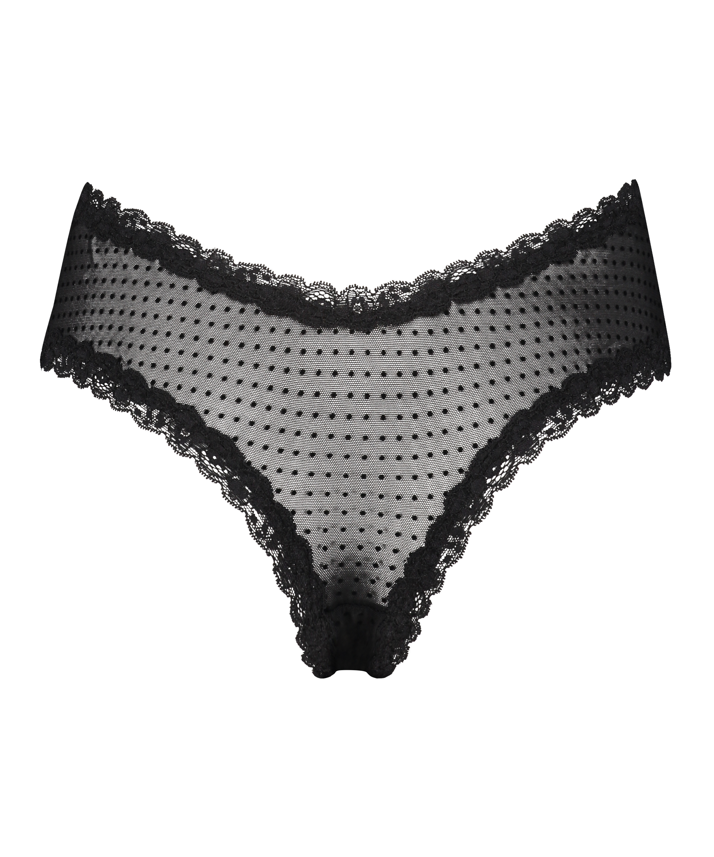 Brasiliansk trusse V-shape Mesh, Sort, main