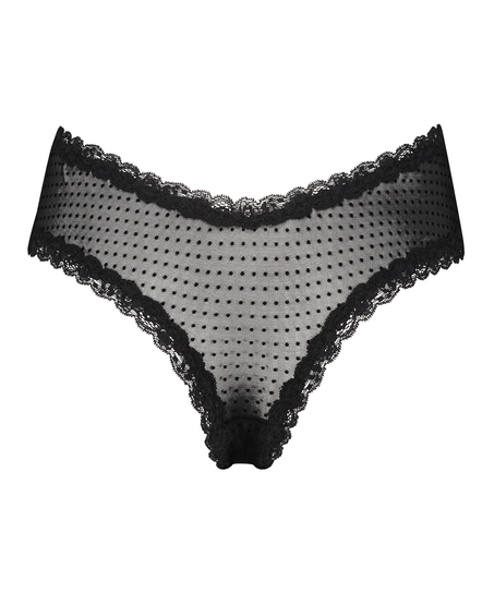 Brasiliansk trusse V-shape Mesh, Sort