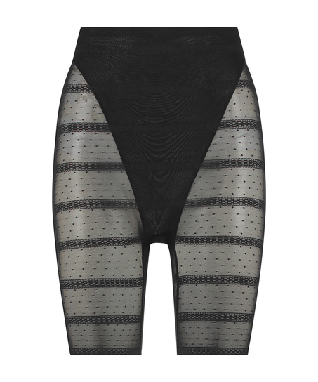 Opstrammende og slankere mesh-bukser, Sort