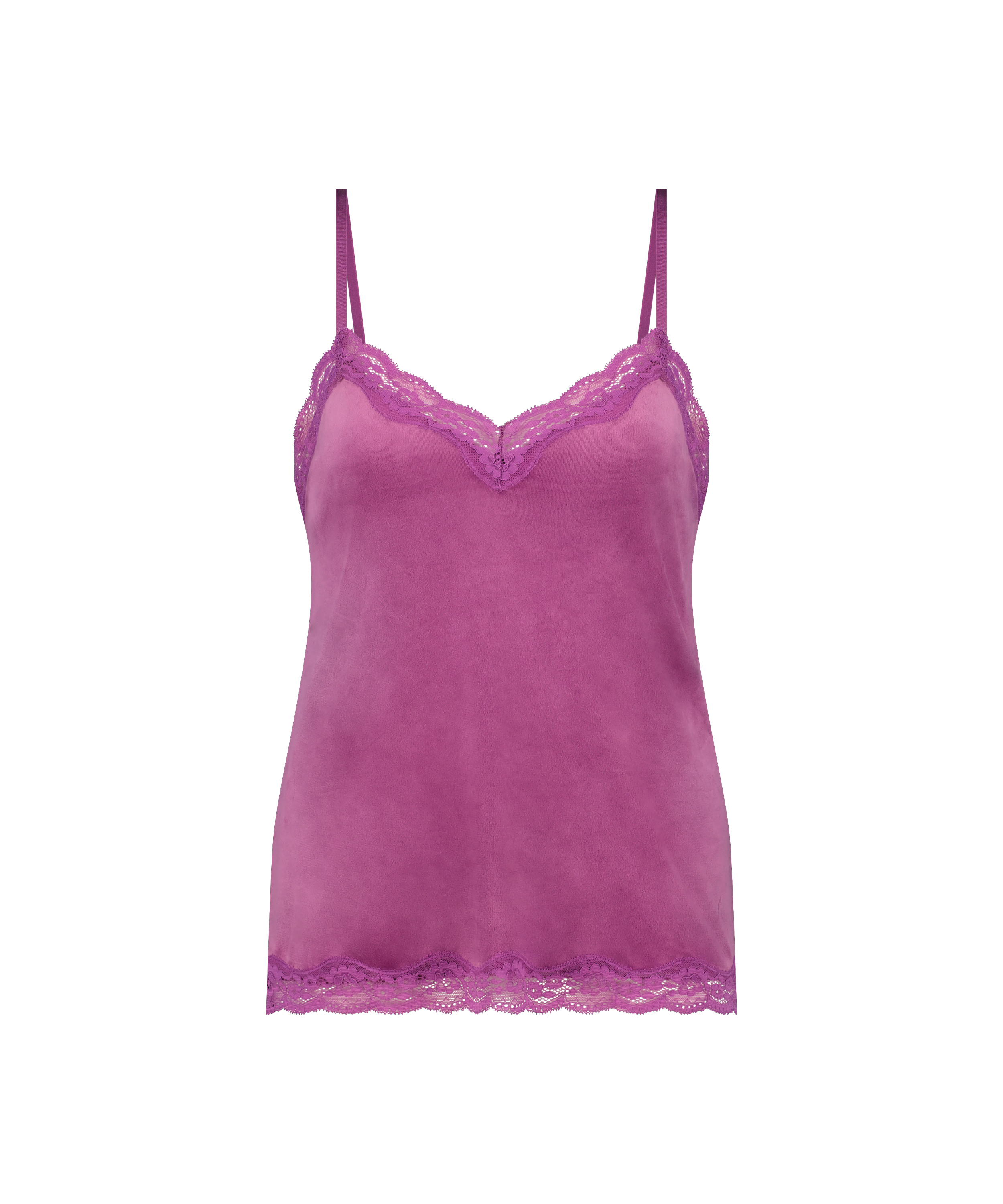Cami top Velours Lace, Lilla, main