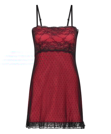 Natkjole Bandeau, Rød