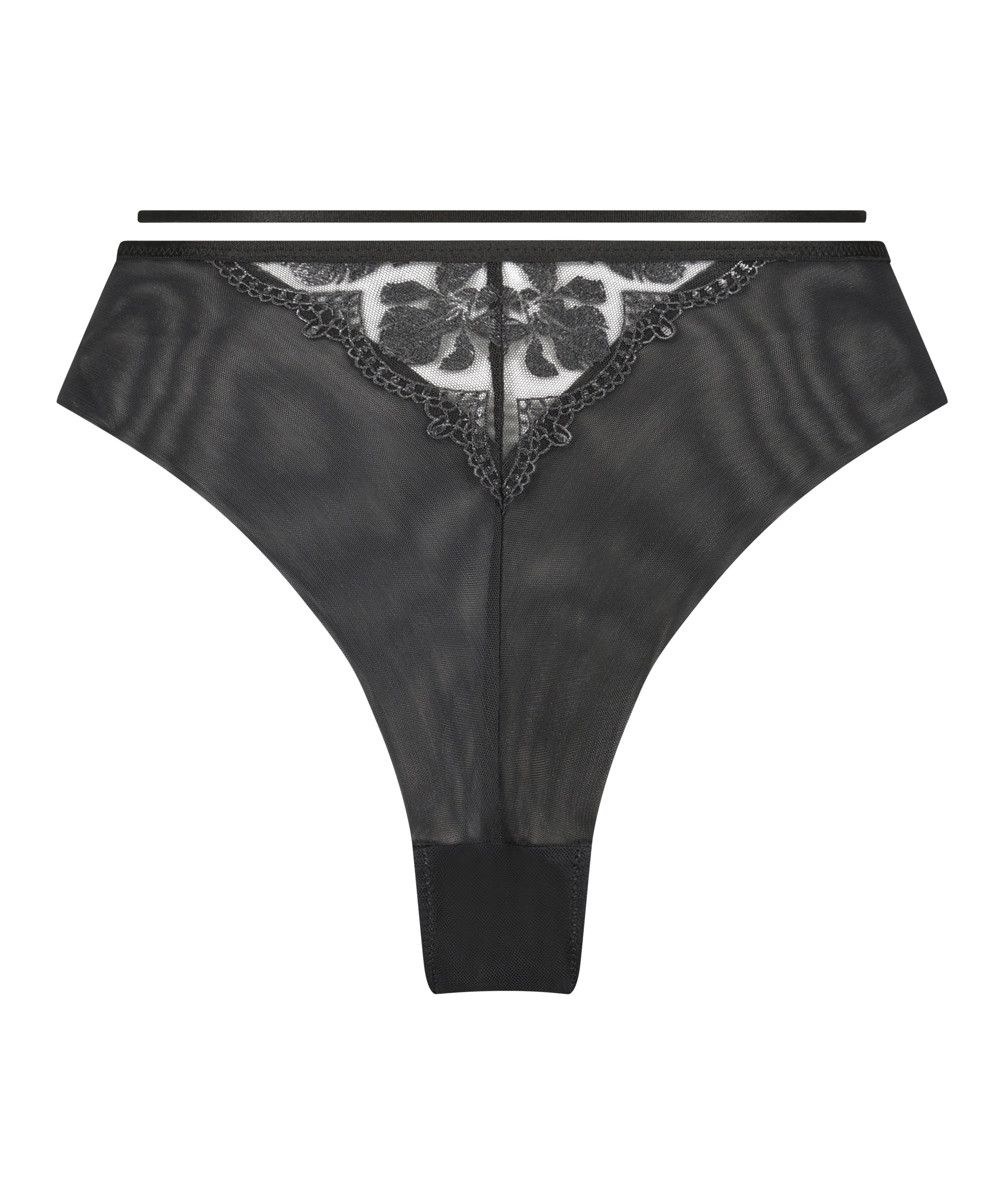 H&oslash;jtaljet braziliansk trusse Mila, sort, main