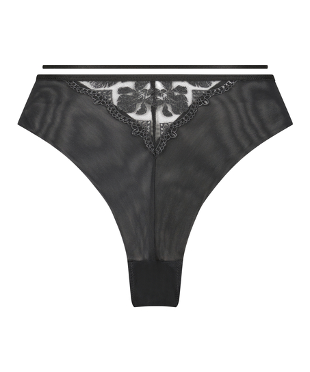 H&oslash;jtaljet braziliansk trusse Mila, sort