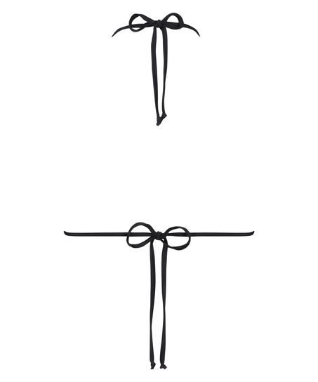 Trekants bikinitop Doha, Sort