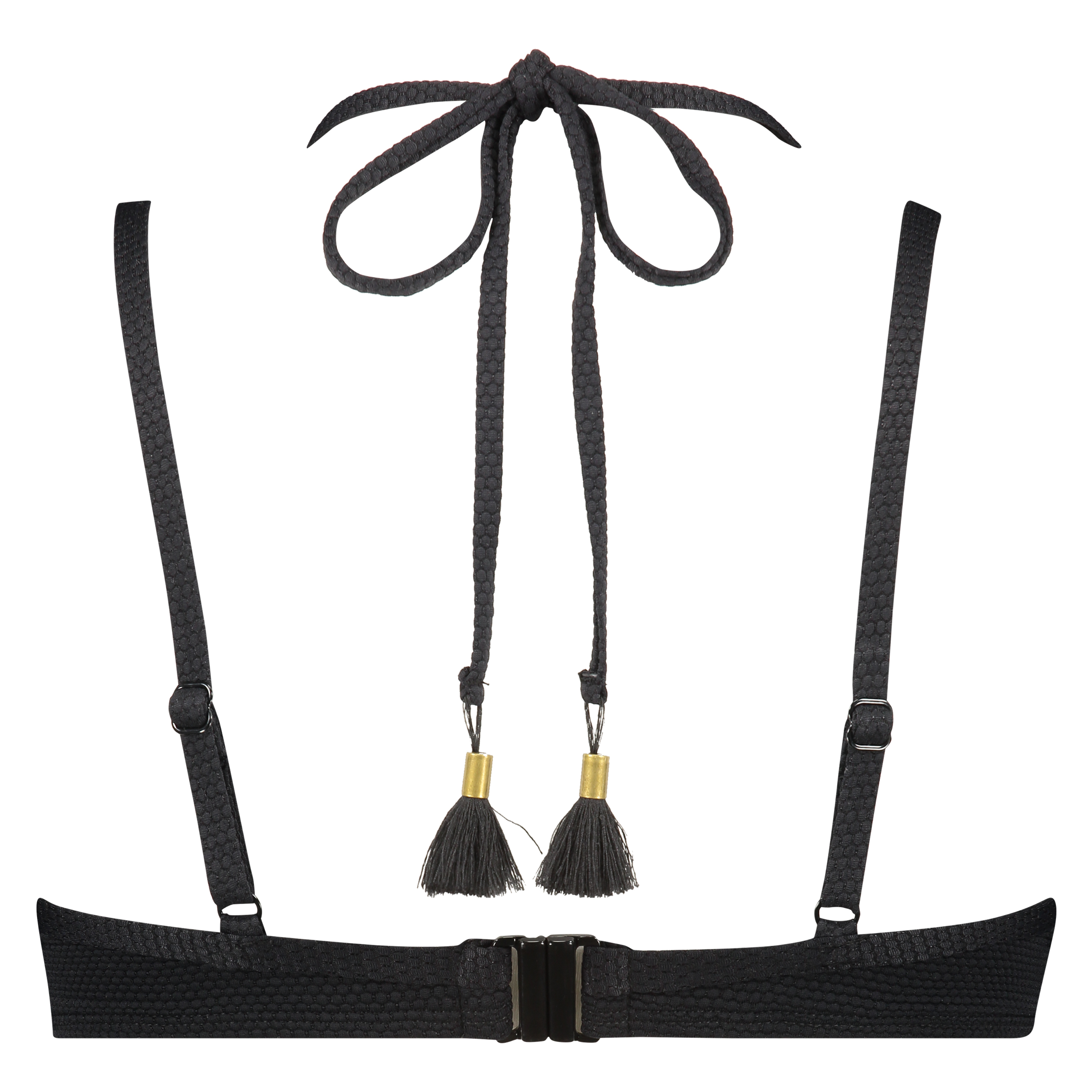 Scallop Glam formst&oslash;bt b&oslash;jle-bikinitop, Sort, main