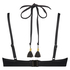 Scallop Glam formst&oslash;bt b&oslash;jle-bikinitop, Sort