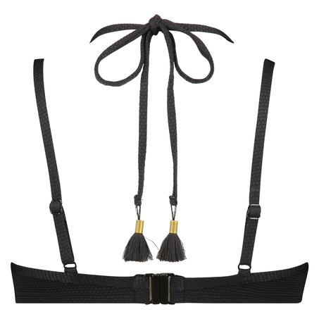 Scallop Glam formst&oslash;bt b&oslash;jle-bikinitop, Sort