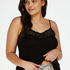 A-line Jersey camitop, Sort
