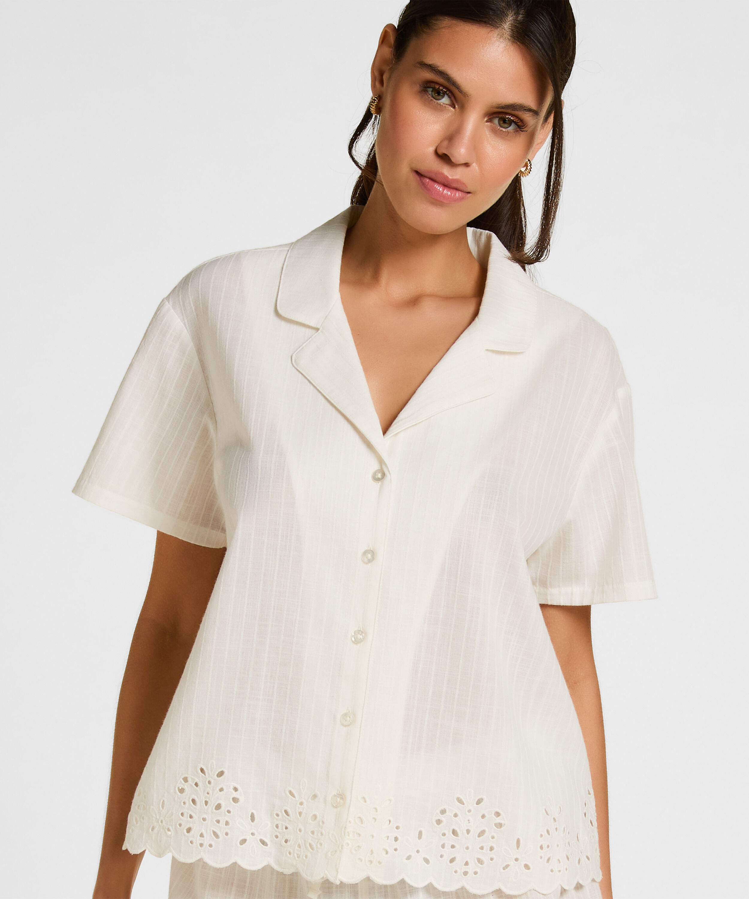 Jacket Scallop, Hvid