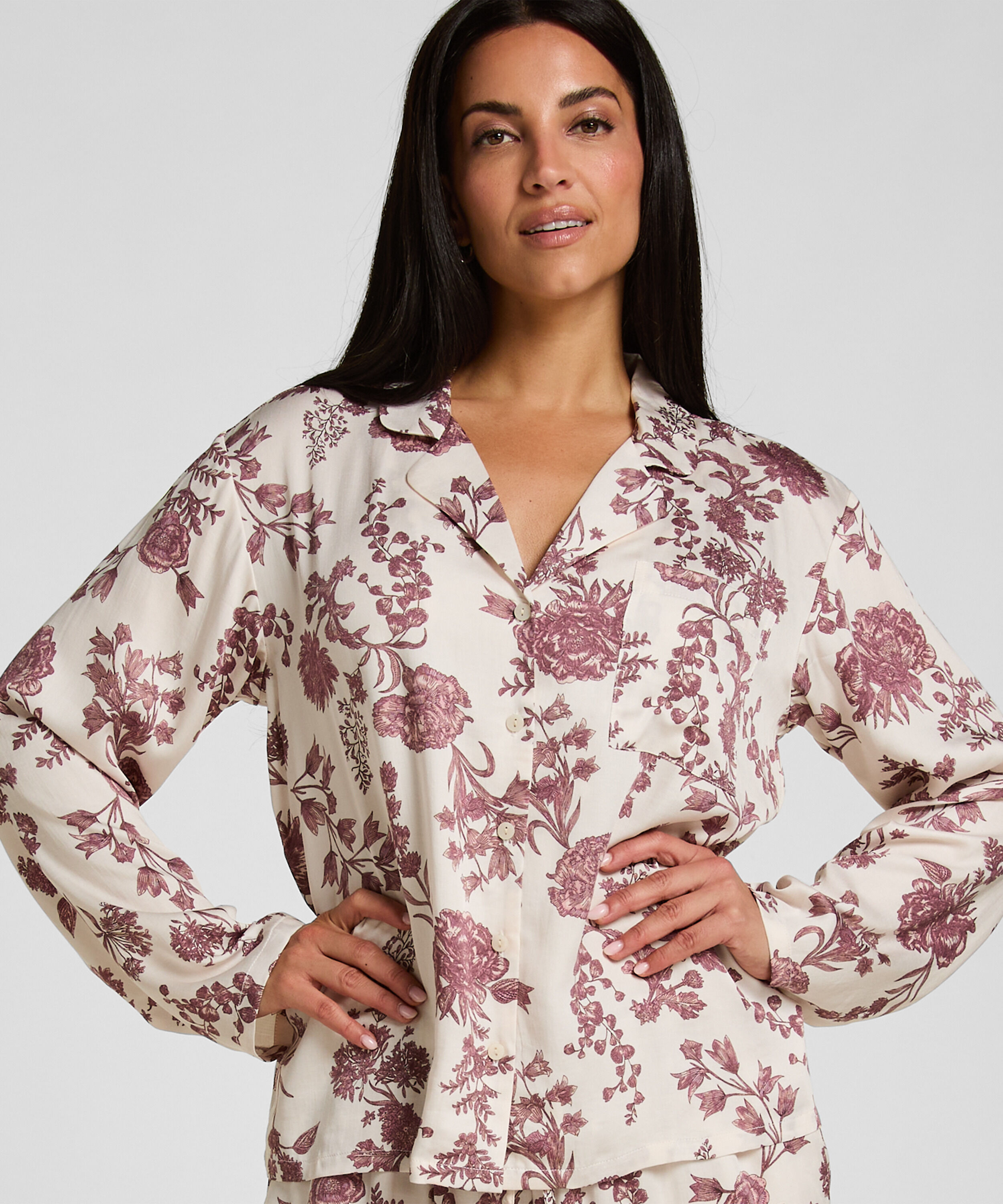 Pyjamas Jakke Woven Print
