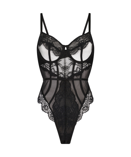 Brie body med b&oslash;jle, Sort