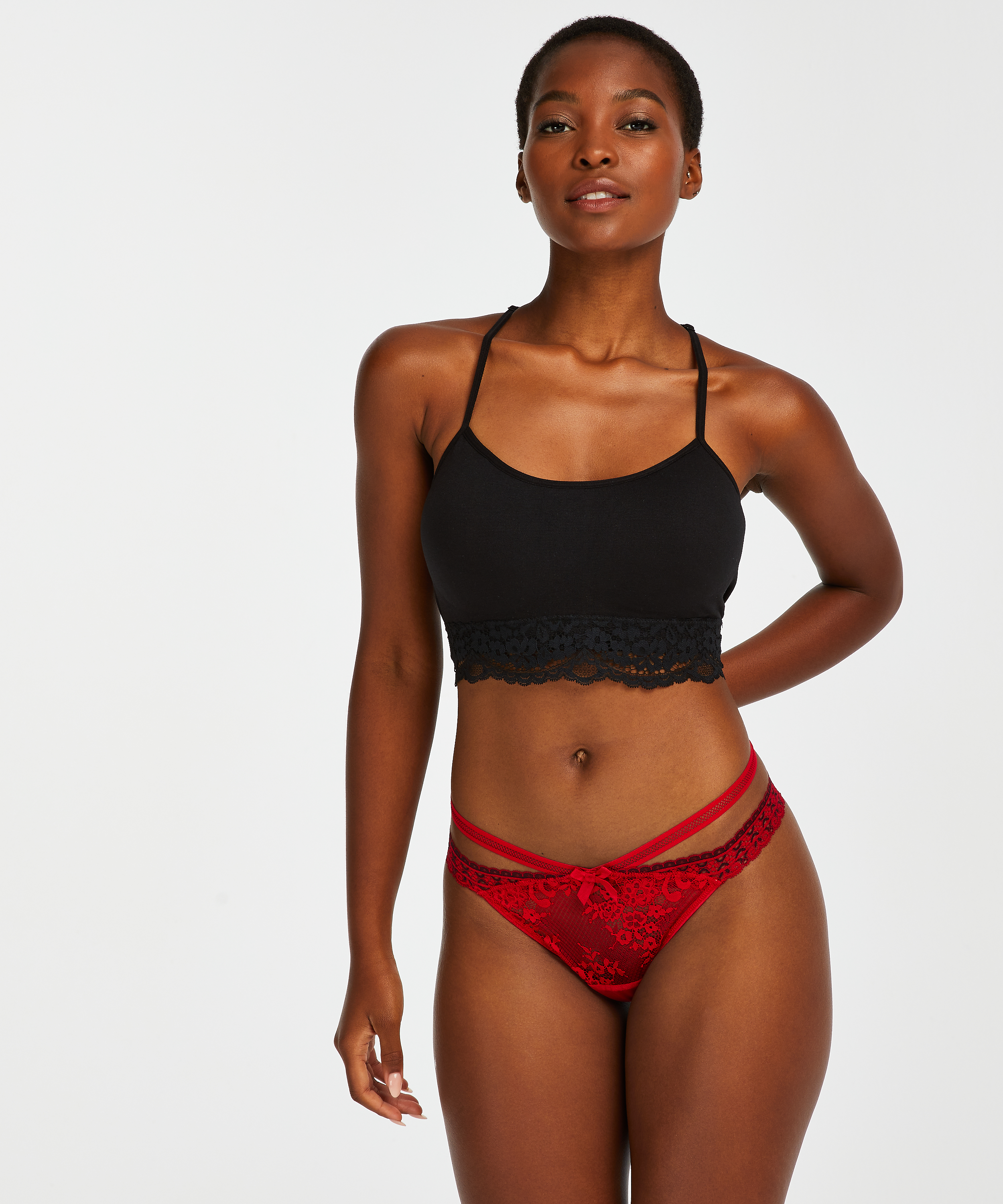 Lav g-streng Cantaine, r&oslash;d, main